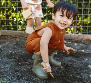 Knit rompers